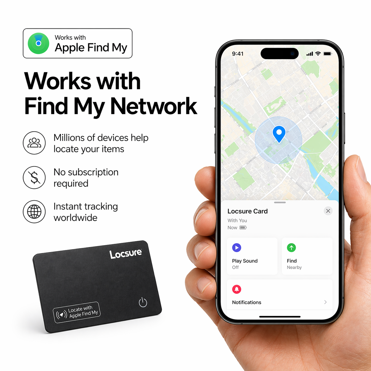 Locsure Tracking Card